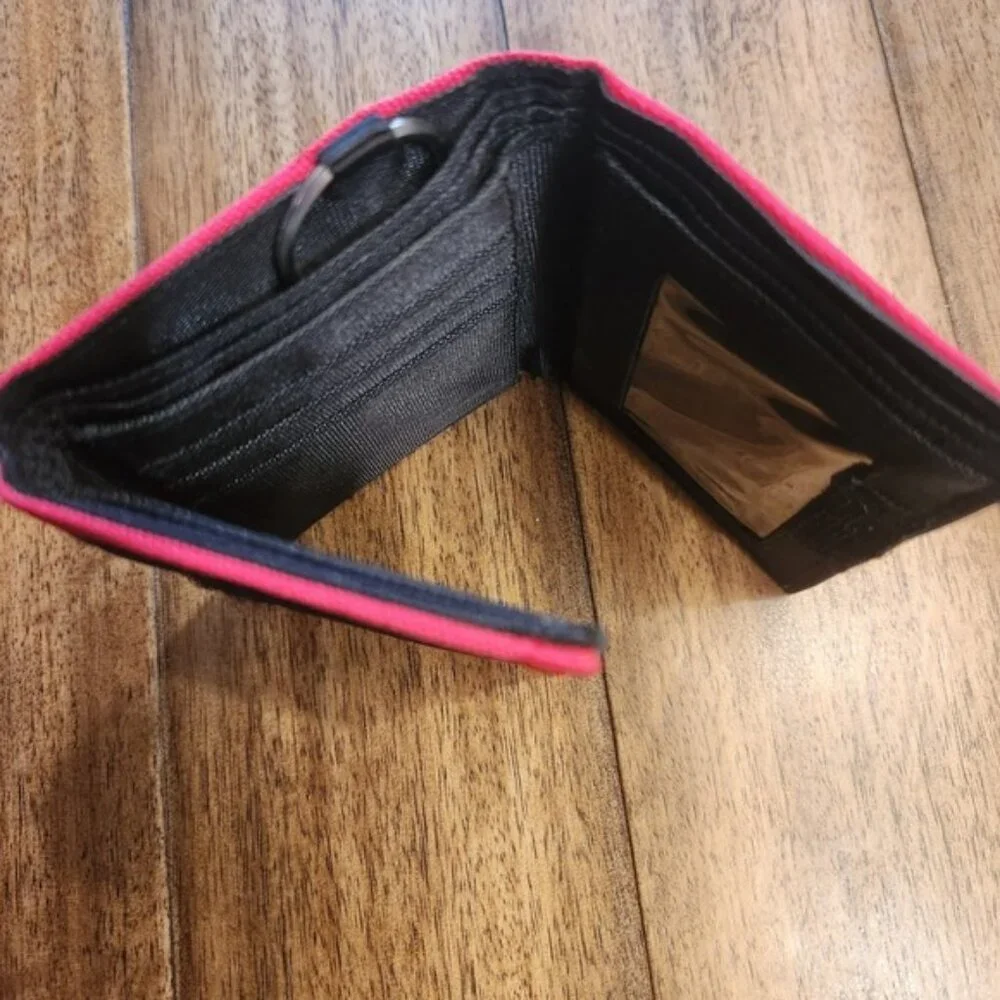 Chevrolet Racing Wallet Black Red Embroidered Bifold‎